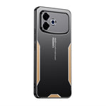 Til Oppo A6s Pro 4G telefoncover i aluminiumslegering TPU PC bagcover