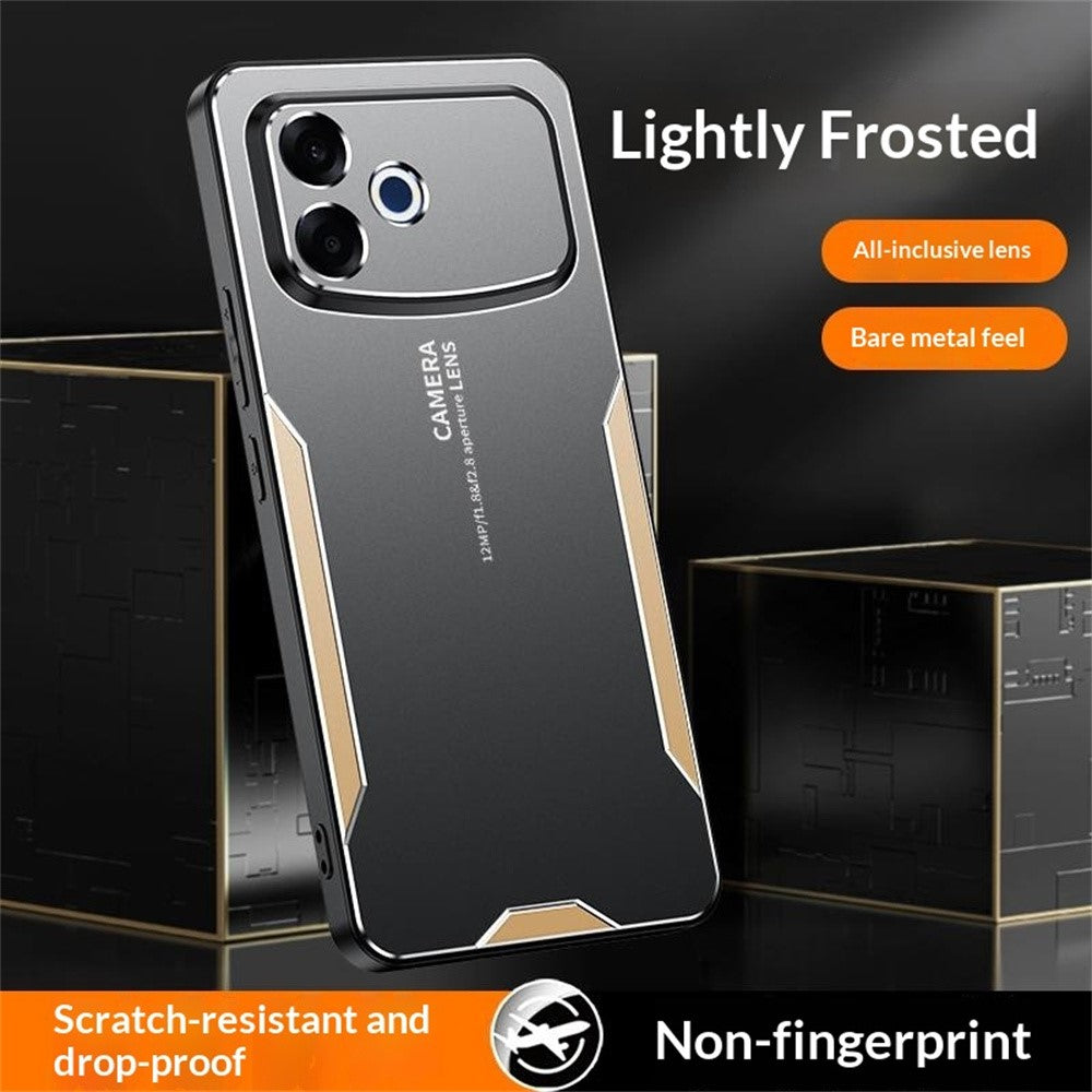 Til Oppo A6s Pro 4G telefoncover i aluminiumslegering TPU PC bagcover