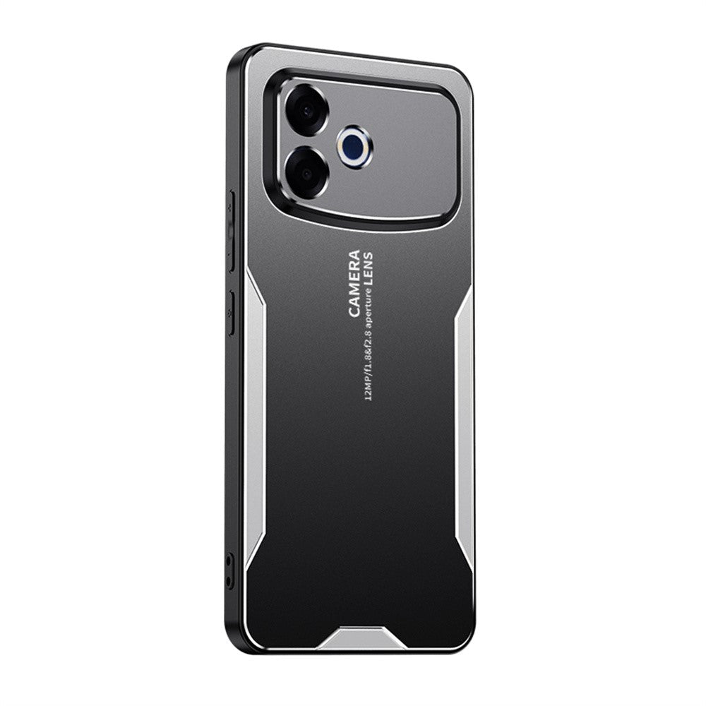 Til Oppo A6s Pro 4G telefoncover i aluminiumslegering TPU PC bagcover