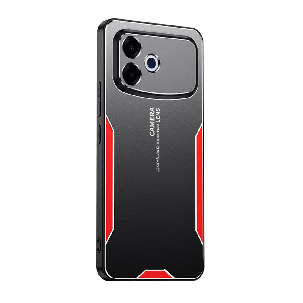 Til Oppo A6s Pro 4G telefoncover i aluminiumslegering TPU PC bagcover