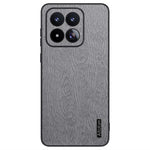For Xiaomi 17 Max Case Wood Texture PU Leather Coated PC TPU Phone Cover