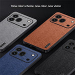 For Honor 600 Pro 5G cover med trætekstur, PU-læderbelagt PC TPU telefoncover