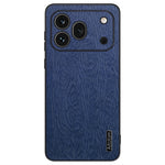 For Honor 600 Pro 5G cover med trætekstur, PU-læderbelagt PC TPU telefoncover