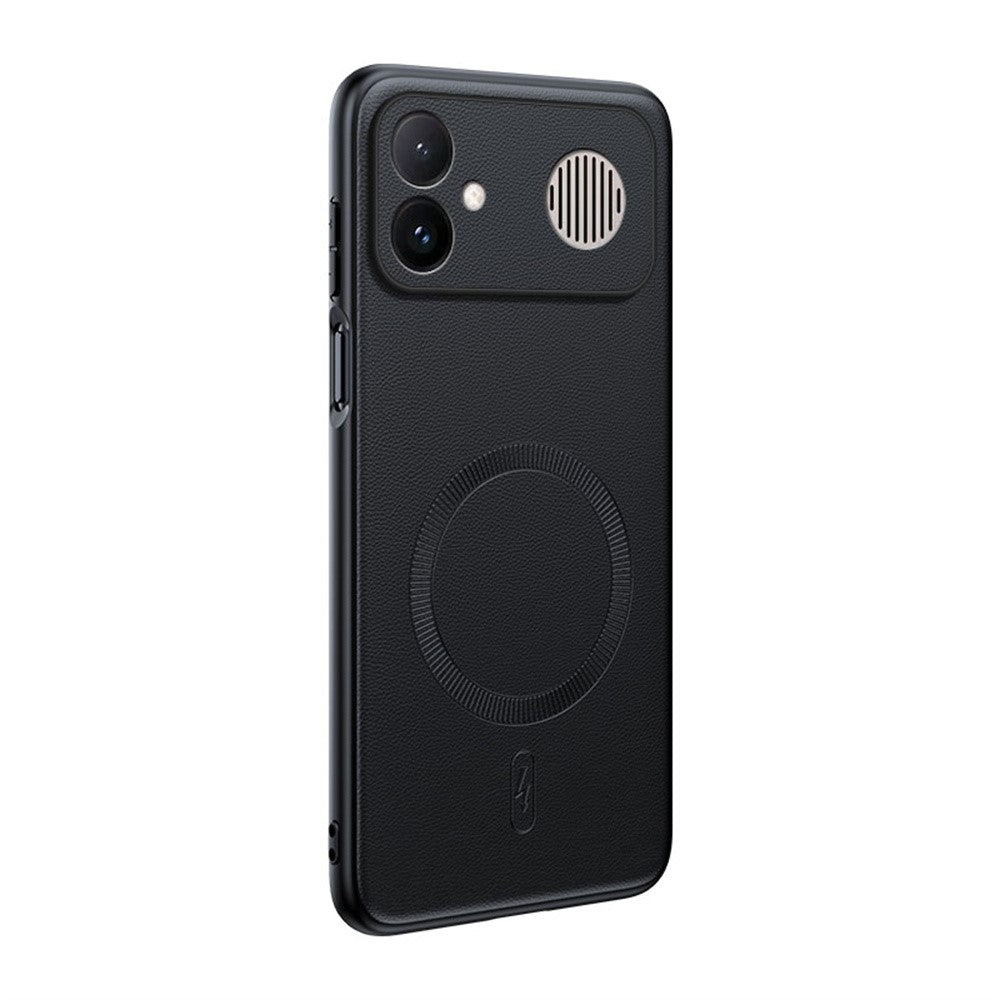 For Xiaomi Redmi K90 Max 5G Magnetic Case Leather Coated TPU + PC Phone Cover