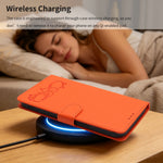 For Xiaomi 17T Case PU Leather Heart Pattern Wallet Flip Phone Cover with Hand Strap