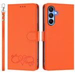 For Samsung Galaxy A15 5G / Galaxy A15 4G Case PU Leather Heart Pattern Wallet Flip Phone Cover with Hand Strap