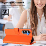 For Samsung Galaxy A15 5G / Galaxy A15 4G Case PU Leather Heart Pattern Wallet Flip Phone Cover with Hand Strap