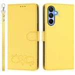 Samsung Galaxy A15 5G / Galaxy A15 4G-cover i PU-læder med hjertemønster, flip-design og håndrem