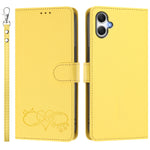 Til Samsung Galaxy A08 5G / A08 4G / A07 5G / A07 4G / A06 5G / A06 4G Etui i PU-læder med hjerteprint, pung, flip-telefoncover med håndrem