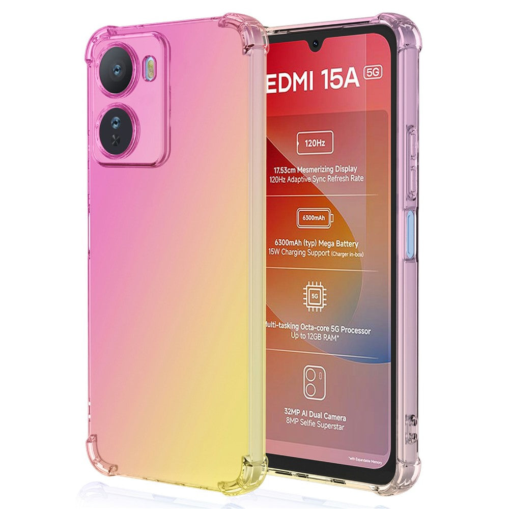 For Xiaomi Redmi 15a 5G Case Gradient Color TPU Anti-Drop Phone Cover