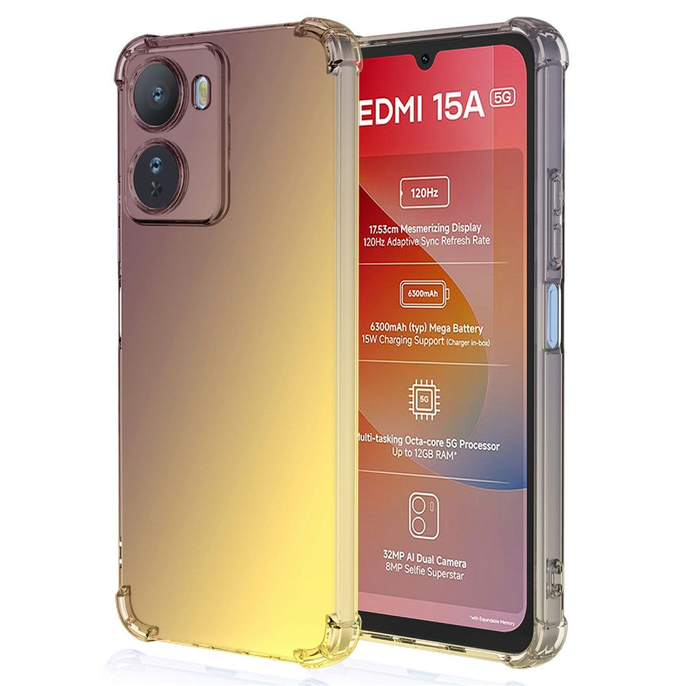 For Xiaomi Redmi 15a 5G Case Gradient Color TPU Anti-Drop Phone Cover