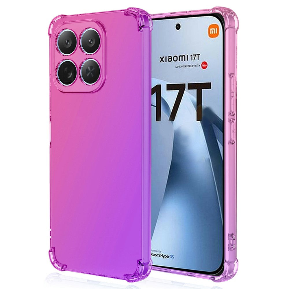 For Xiaomi 17T Case Gradient Color TPU Anti-Drop Phone Cover