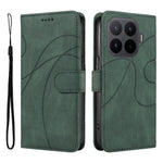 For Xiaomi 17T Pro Wallet Case Leather Phone Cover Stand with Curved Line Design