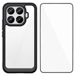 WANLONFENG för Xiaomi 17T mobilskal XC-serien TPU akrylskydd med härdat glas (stort linshål)
