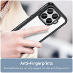 WANLONFENG för Xiaomi 17T mobilskal XC-serien TPU akrylskydd med härdat glas (stort linshål)