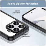 WANLONFENG för Xiaomi 17T mobilskal XC-serien TPU akrylskydd med härdat glas (stort linshål)