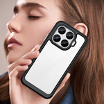 WANLONFENG för Xiaomi 17T mobilskal XC-serien TPU akrylskydd med härdat glas (stort linshål)