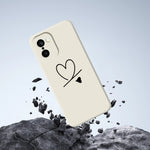 For OnePlus 15R 5G  /  Ace 6T 5G Case Black Love Pattern Printing Straight Edge TPU Phone Back Cover