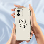For OnePlus 15R 5G  /  Ace 6T 5G Case Black Love Pattern Printing Straight Edge TPU Phone Back Cover