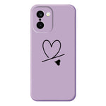 For OnePlus 15R 5G  /  Ace 6T 5G Case Black Love Pattern Printing Straight Edge TPU Phone Back Cover