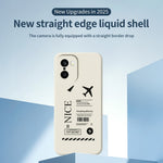 For OnePlus 15R 5G  /  Ace 6T 5G Case Boarding Ticket Pattern Printing Straight Edge TPU Phone Back Cover