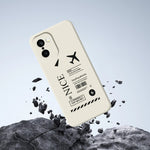 For OnePlus 15R 5G  /  Ace 6T 5G Case Boarding Ticket Pattern Printing Straight Edge TPU Phone Back Cover