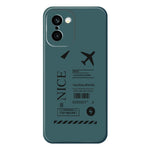For OnePlus 15R 5G  /  Ace 6T 5G Case Boarding Ticket Pattern Printing Straight Edge TPU Phone Back Cover