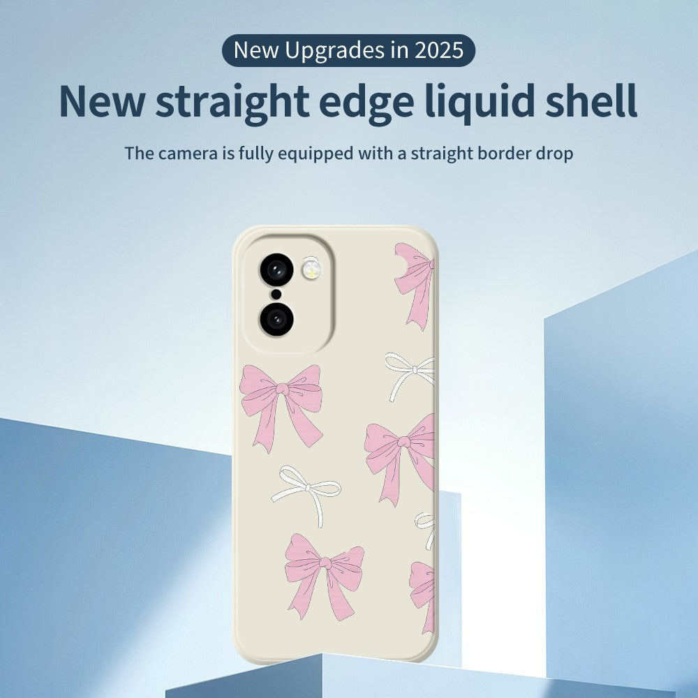 OnePlus 15R 5G / Ace 6T 5G Skal Rosa Rosett Mönster Tryck Rak Kant TPU mobil Baksida