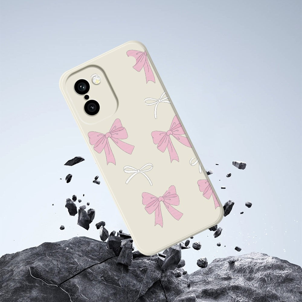 OnePlus 15R 5G / Ace 6T 5G Skal Rosa Rosett Mönster Tryck Rak Kant TPU mobil Baksida