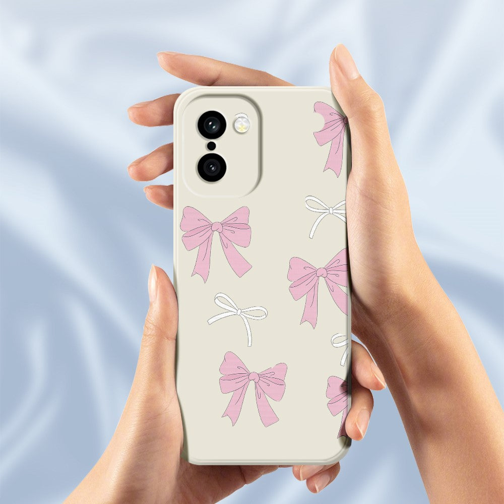 OnePlus 15R 5G / Ace 6T 5G Skal Rosa Rosett Mönster Tryck Rak Kant TPU mobil Baksida