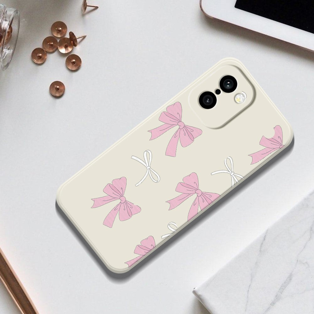 OnePlus 15R 5G / Ace 6T 5G Skal Rosa Rosett Mönster Tryck Rak Kant TPU mobil Baksida