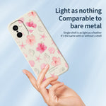 OnePlus 15R 5G / Ace 6T 5G skal skal persikoblommönster tryck rak kant TPU mobil baksida