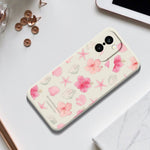 OnePlus 15R 5G / Ace 6T 5G skal skal persikoblommönster tryck rak kant TPU mobil baksida