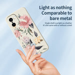 OnePlus 15R 5G / Ace 6T 5G-skal med stora blommor och mönster, rak kant i TPU-fodral