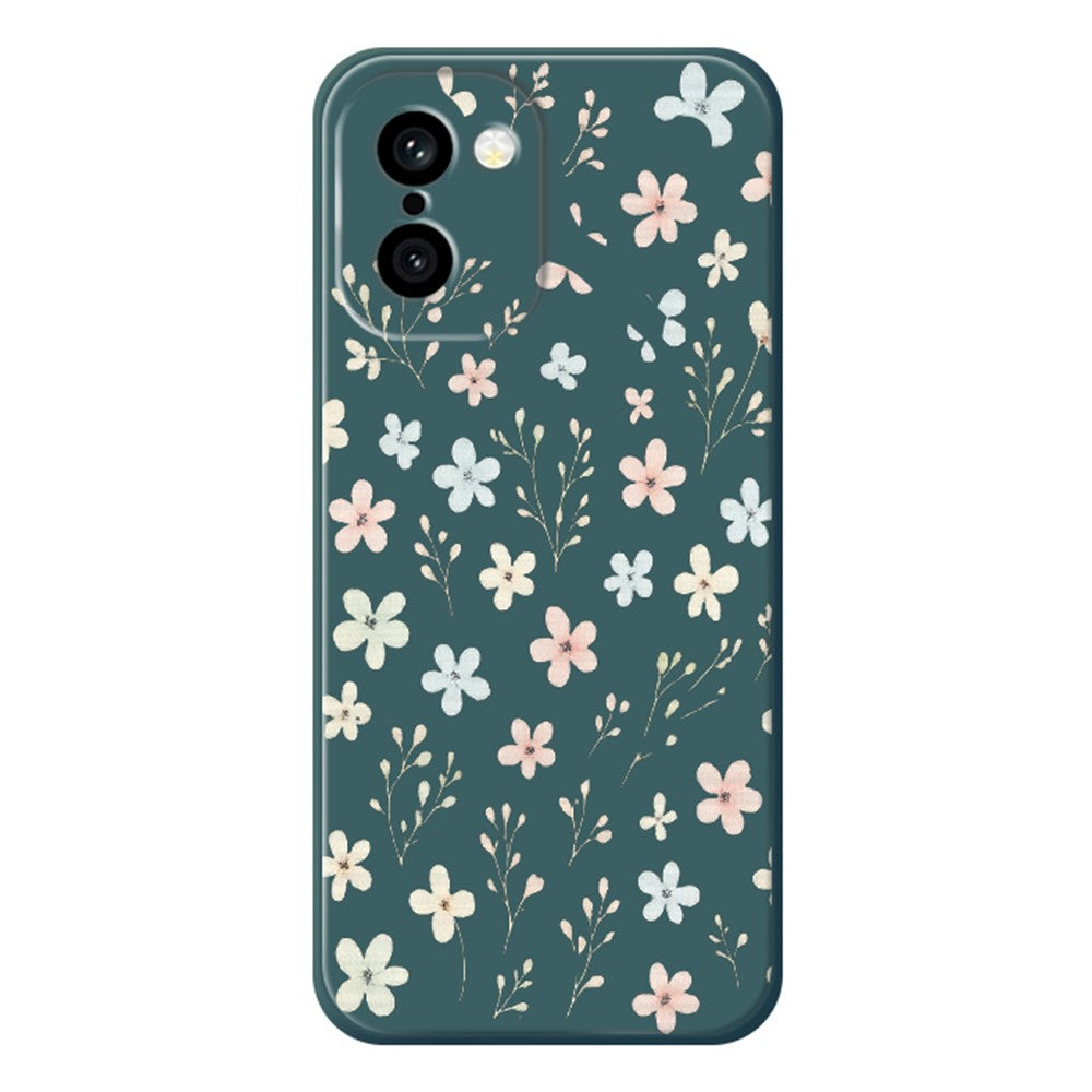 OnePlus 15R 5G / Ace 6T 5G Skal Litet Blommigt Gren Mönstertryck Rak Kant TPU mobil Baksida