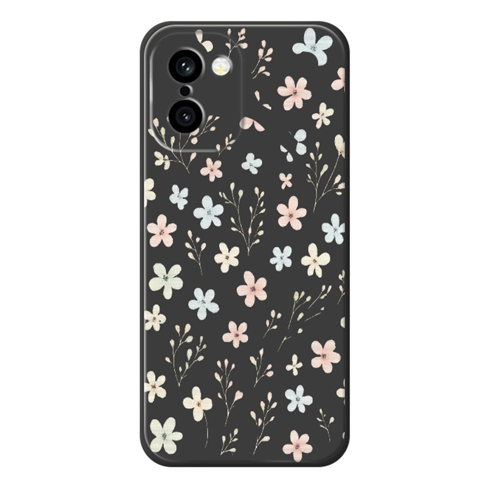 OnePlus 15R 5G / Ace 6T 5G Skal Litet Blommigt Gren Mönstertryck Rak Kant TPU mobil Baksida