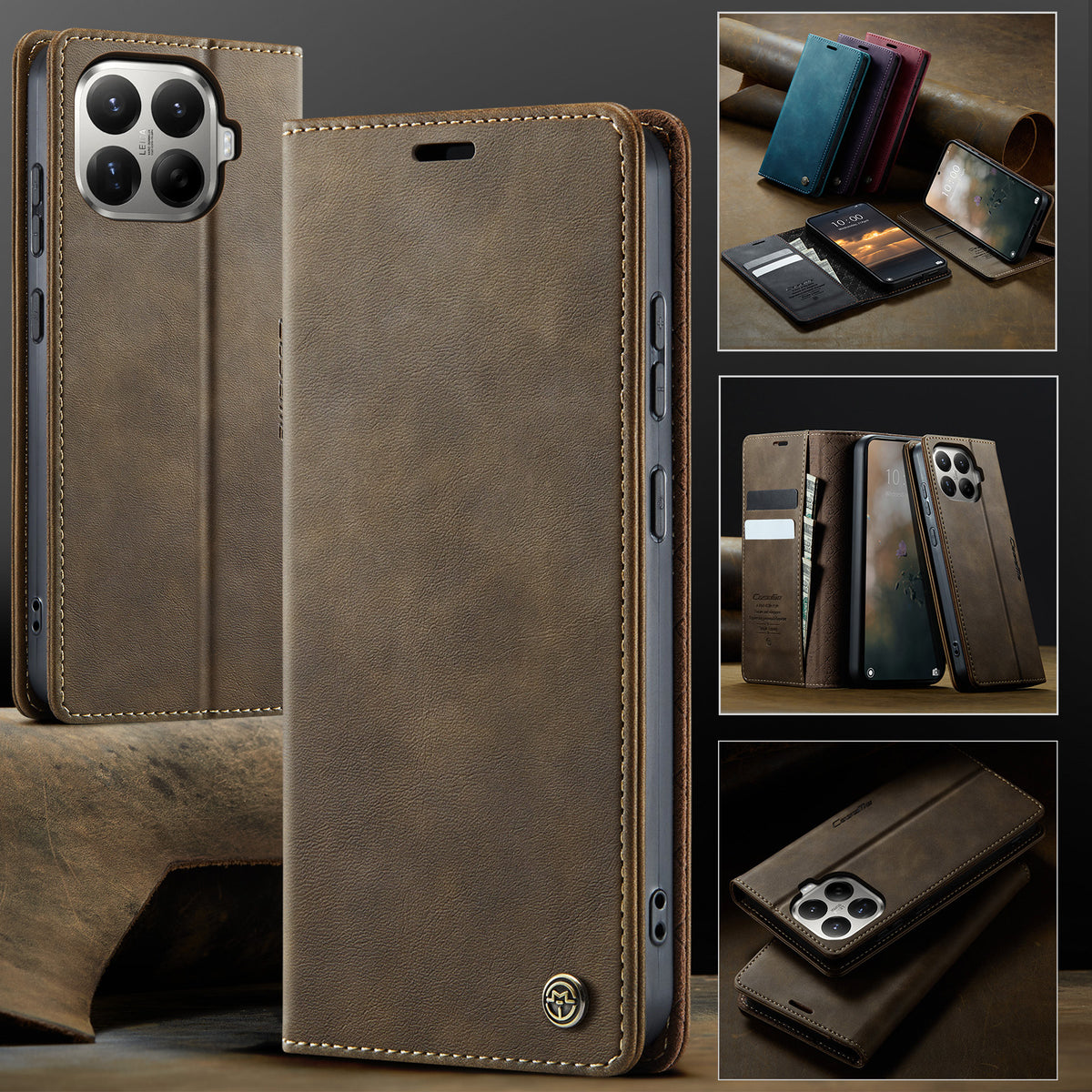 CASEME for Xiaomi 17T Case  033 Series RFID Blocking Wallet Stand Calf Texture Leather Phone Cover