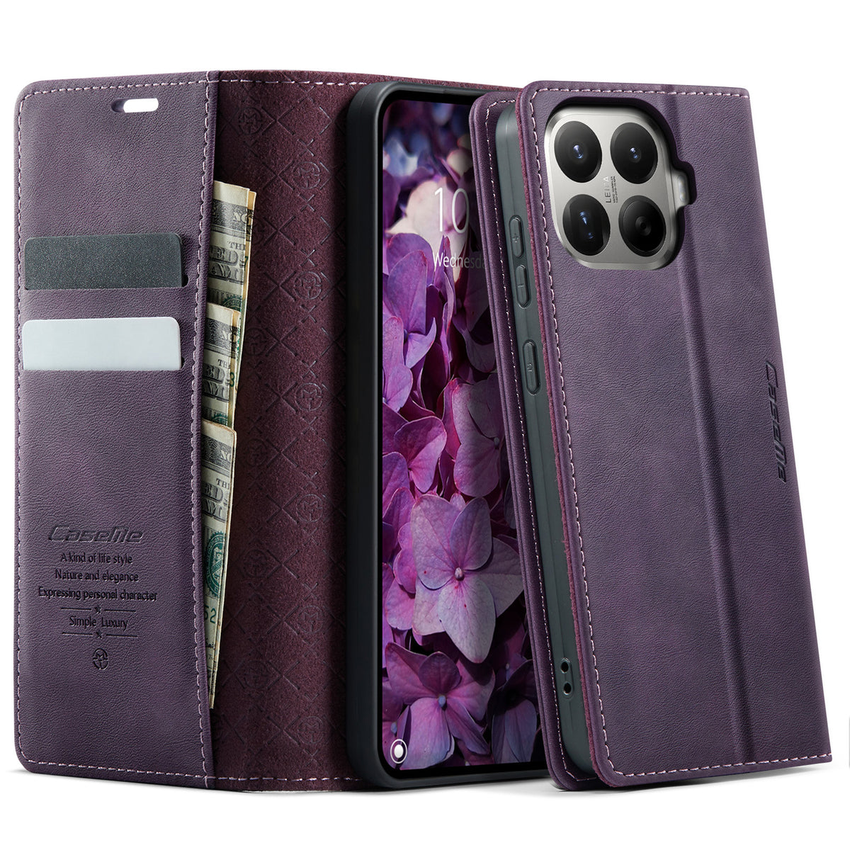 CASEME for Xiaomi 17T Case  033 Series RFID Blocking Wallet Stand Calf Texture Leather Phone Cover
