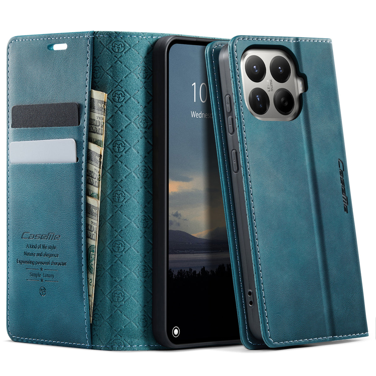 CASEME for Xiaomi 17T Case  033 Series RFID Blocking Wallet Stand Calf Texture Leather Phone Cover