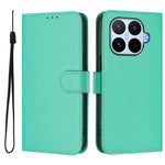 For Xiaomi 17T Pro Case Solid Color Wallet Leather Phone Cover with Strap