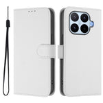 For Xiaomi 17T Pro Case Solid Color Wallet Leather Phone Cover with Strap
