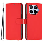 For Xiaomi 17T Pro Case Solid Color Wallet Leather Phone Cover with Strap