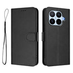 For Xiaomi 17T Pro Wallet Case RFID Blocking Calf Texture Leather Stand Phone Cover with Strap