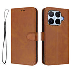 For Xiaomi 17T Pro Wallet Case RFID Blocking Calf Texture Leather Stand Phone Cover with Strap