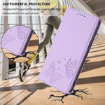 For Xiaomi 17T Wallet Case RFID Blocking Butterfly Imprinted Magnetic Flip Leather Cover