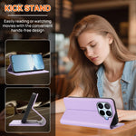 For Xiaomi 17T Wallet Case RFID Blocking Butterfly Imprinted Magnetic Flip Leather Cover