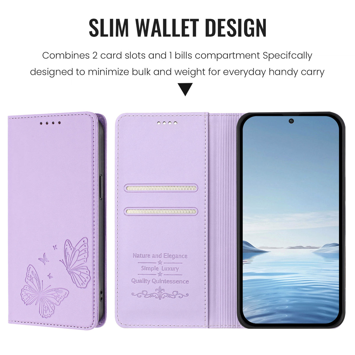 For Xiaomi 17T Wallet Case RFID Blocking Butterfly Imprinted Magnetic Flip Leather Cover