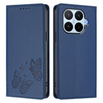 For Xiaomi 17T Pro Wallet Case RFID Blocking Butterfly Imprinted Magnetic Flip Leather Cover