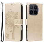 For Xiaomi 17T Pro Phone Case with Stand Cat Tree Pattern Leather Wallet Mobile Cover