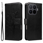 For Xiaomi 17T Pro Phone Case with Stand Cat Tree Pattern Leather Wallet Mobile Cover